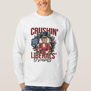 Camiseta Aplastantes sueños liberales de Trump navidades de