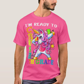 Camiseta Aplastar a Unicornio de 6º Grado de vuelta a la es