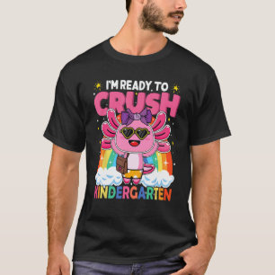 Camiseta Aplastar Axolotl de Kindergarten Regreso a la Escu