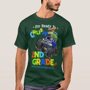 Camiseta Aplastar camión monstruo dinosaurio de 2do grado d