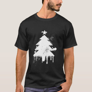 Camiseta Aplastar el arte del árbol de Navidad Paint Splatt