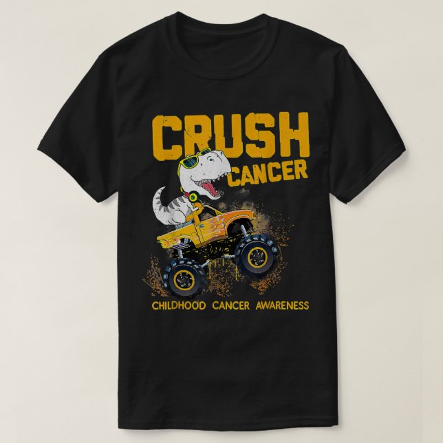 Camiseta Aplastar el cáncer conciencia del cáncer infantil  (Diseño del anverso)