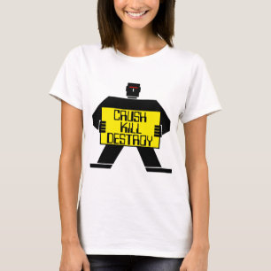 Camiseta ¡Aplastar! ¡Matar! ¡Destruye! Robot vintage