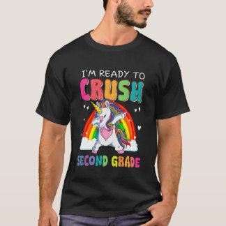 Camiseta Aplastar Segundo Grado Dabbing Unicornio Primer Dí