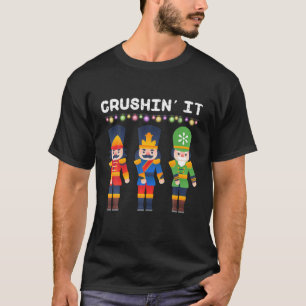 Camiseta Aplastar y derribar Navidades desnucleadores baila