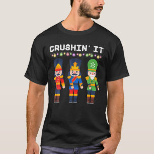 Camiseta Aplastar y derribar Navidades desnucleadores baila