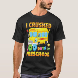 Camiseta Aplasté 100 Días De Autobús Escolar 100º D
