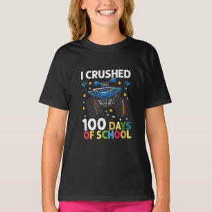 Camiseta Aplasté 100 Días de Camioneros Monstruo de la Escu