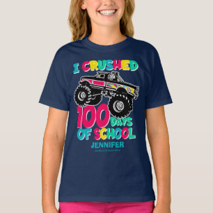 Camiseta Aplasté 100 días de camioneta escolar