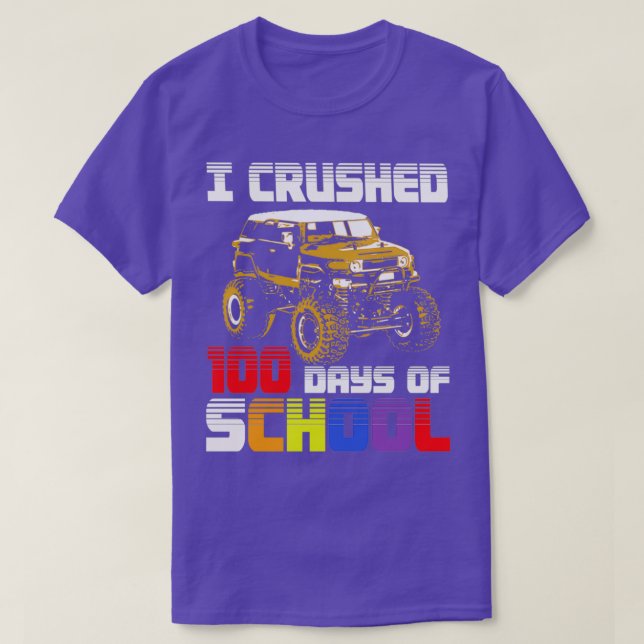 Camiseta Aplasté 100 Días De Colegio 100 Días Meses De Cami (Diseño del anverso)