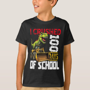 Camiseta Aplasté 100 Días De Construcción De Bulldozer Esco