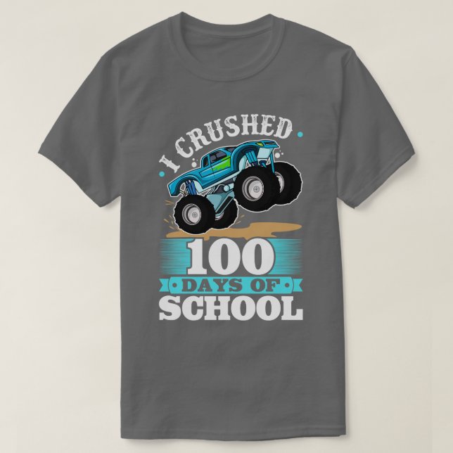 Camiseta Aplasté 100 días de escolares 100 días de clases (Diseño del anverso)