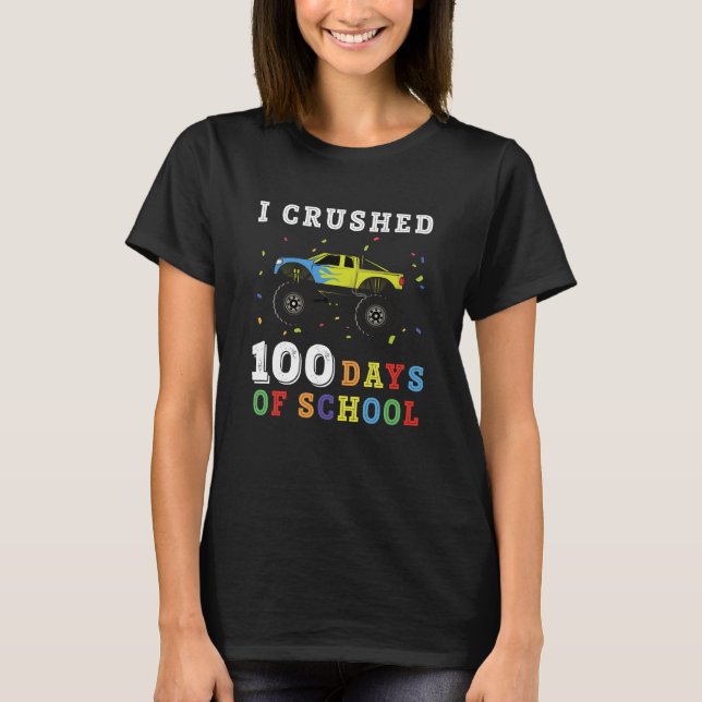 Camiseta Aplasté 100 Días De Escuela (Anverso)