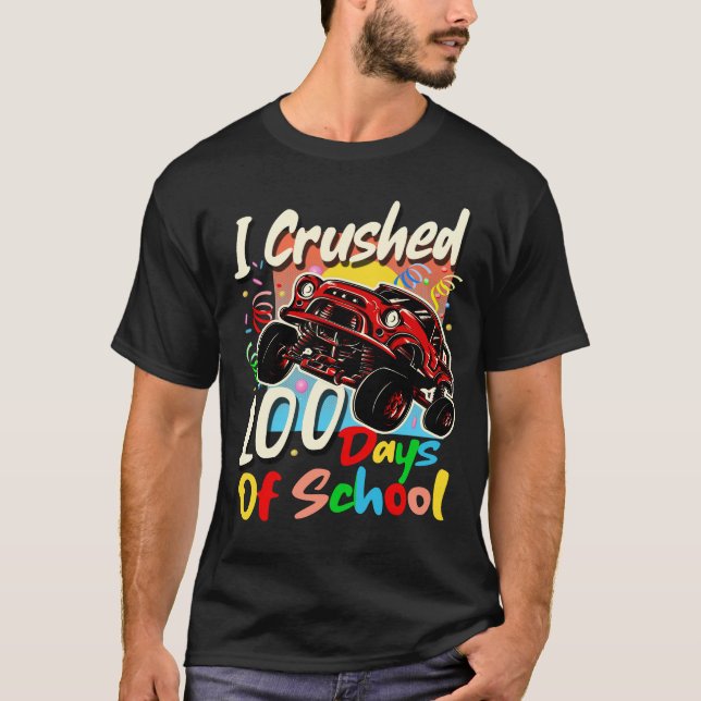Camiseta Aplasté 100 Días De Escuela (Anverso)