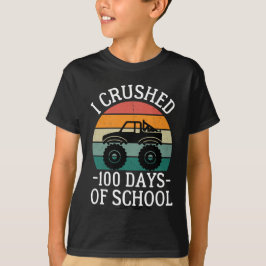 Camiseta Aplasté 100 Días De Escuela, De Vuelta A La Escuel
