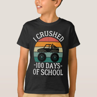 Camiseta Aplasté 100 Días De Escuela, De Vuelta A La Escuel
