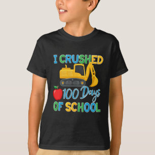 Camiseta Aplasté 100 Días De La Escuela 100ª Construcción P