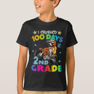 Camiseta Aplasté 100 Días De Mochila De Bicicleta Sucia De 