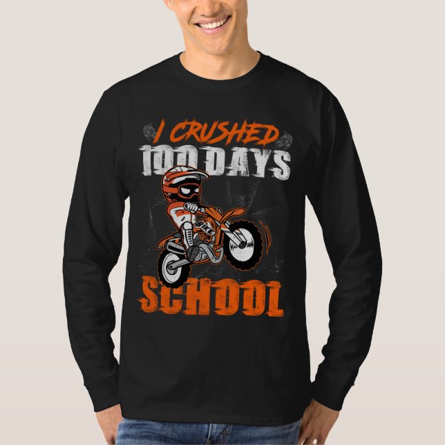 Camiseta Aplasté 100 Días De Mochila De Bicicleta Sucia De  (Anverso)