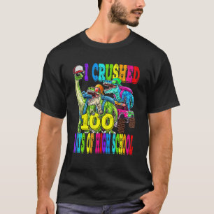 Camiseta Aplasté 100 Días De Monstruo De Dinosaurio En La E