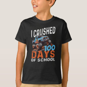 Camiseta Aplasté 100 Días De Niños Escolares