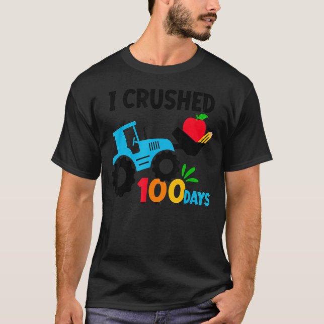 Camiseta Aplasté 100 Días Felices 100 Días De Tracto Escola (Anverso)