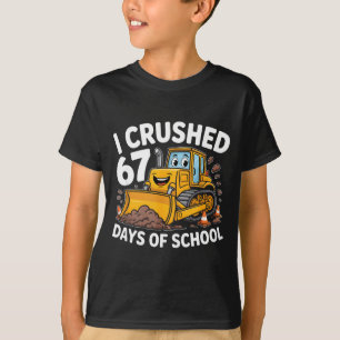 Camiseta Aplasté 67 Días De Escuela 67º Día De La Escuela N
