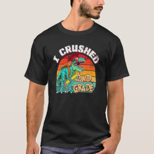 Camiseta Aplasté a Graduado de 2º Grado de Dinosaurio Rex G