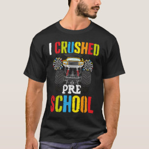 Camiseta Aplasté a los niños de preescolar, pequeño Monste