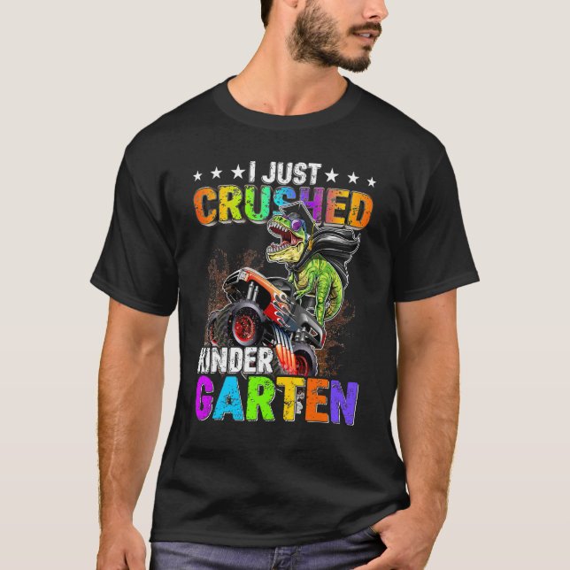 Camiseta Aplasté al monstruo de los dinosaurios de los jard (Anverso)