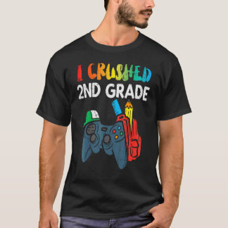 Camiseta Aplasté al segundo grado de controlador de juegos 