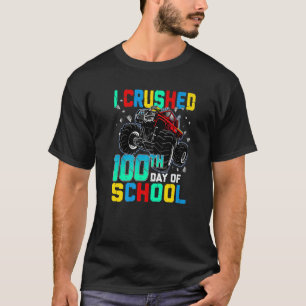Camiseta Aplasté el 100° Día del Monstruo Tru de los dinosa