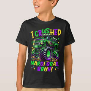 Camiseta Aplasté el camión de Monstruos Mardi Gras Bruh Mar