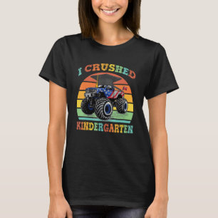 Camiseta Aplasté El Monstruo De Niños De La Graduación De C