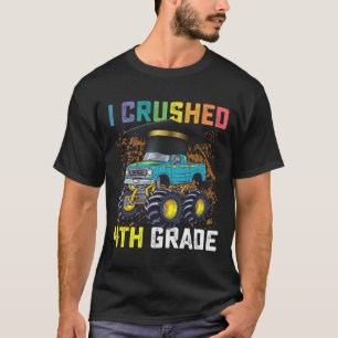 Camiseta Aplasté la graduación de camiones monstruo de 4to 