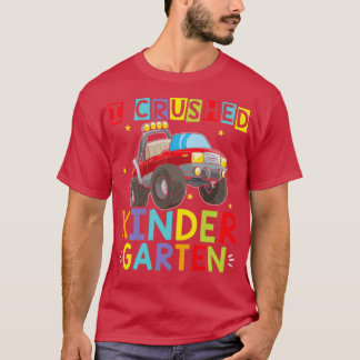 Camiseta Aplasté la graduación de un monstruo de jardín de 