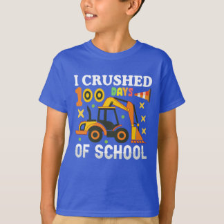 Camiseta Aplasté los cien cien días de la excavadora escola