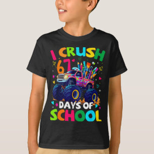 Camiseta Aplasto 67 Días De Colegio Camión Monstruo Meme Je