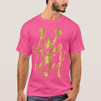 Camiseta Aplaude Mamá Porristas Amarillo Oscuro