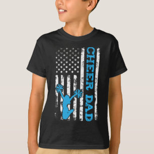 Camiseta Aplaudir Papá Usa Bandera Americana Porrista Papá 