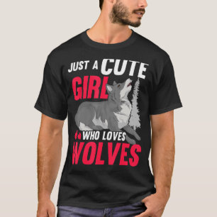 Camiseta Aplausos A Las Lobas Sólo Una Chica Cuta A La Que