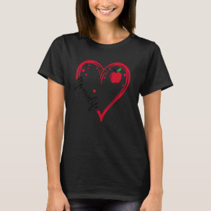 Camiseta Aplicación Amor Paraprofesional Life Apple Heart T