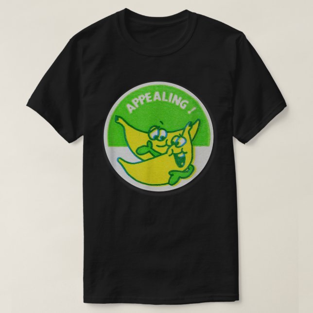 Camiseta Aplicación de aroma bananero de Pegatina de escote (Diseño del anverso)