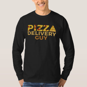 Camiseta Aplicación de disfraz de chico de entrega de pizza