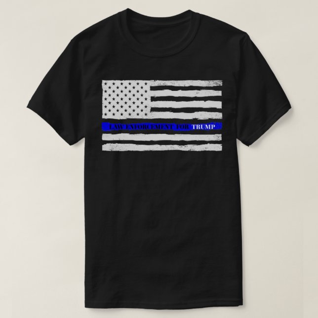 Camiseta Aplicación De La Ley De La Línea Azul Delgada Para (Diseño del anverso)
