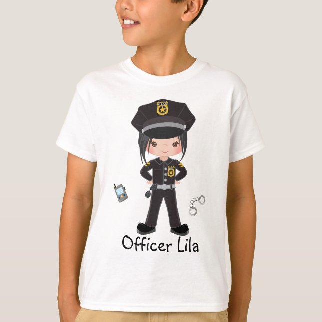 Camiseta Aplicación de la ley de oficiales de policía Chica (Anverso)