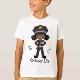 Camiseta Aplicación de la ley de oficiales de policía Chica