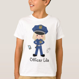 Camiseta Aplicación de la ley de oficiales de policía Chica