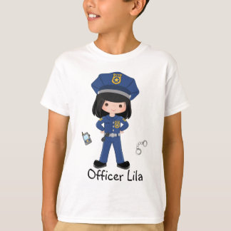 Camiseta Aplicación de la ley de oficiales de policía Chica