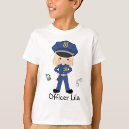 Camiseta Aplicación de la ley de oficiales de policía Chica
